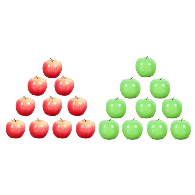 10 X Artificial Green Apples for Home Party Wedding & Shop Decor - Green