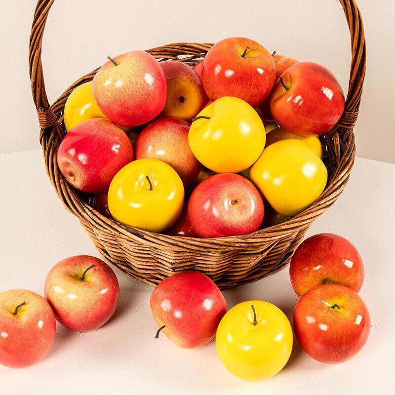 10 X Artificial Green Apples for Home Party Wedding & Shop Decor - Red