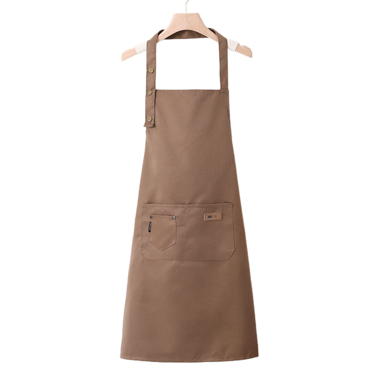 Adjustable Work Apron Neck Strap Waist Tie Kitchen Cooking Bib Apron Men Women - Black