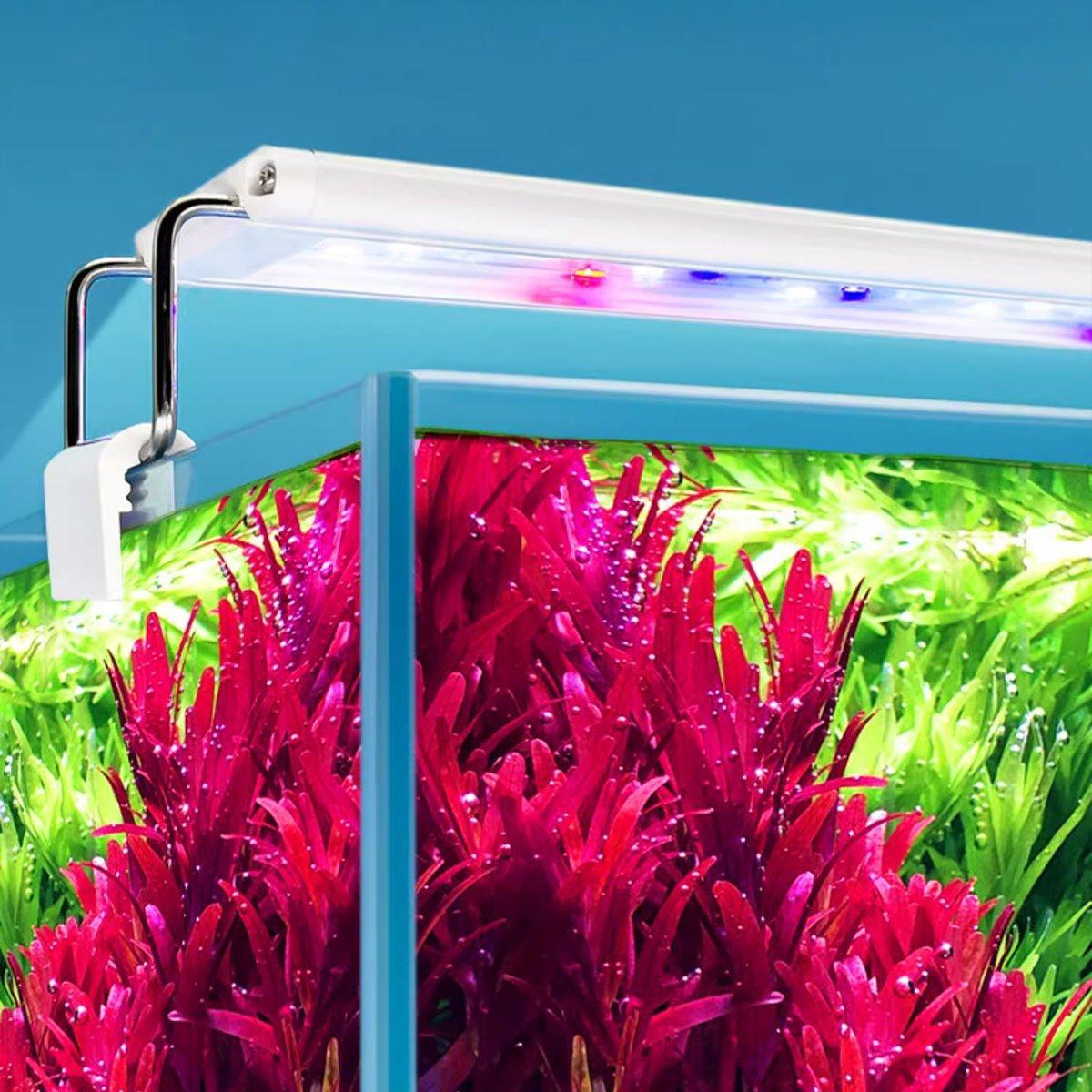 LED Colour Changing Aquarium Light Fish Tank Water Bracket Lamp Clip - 48cm