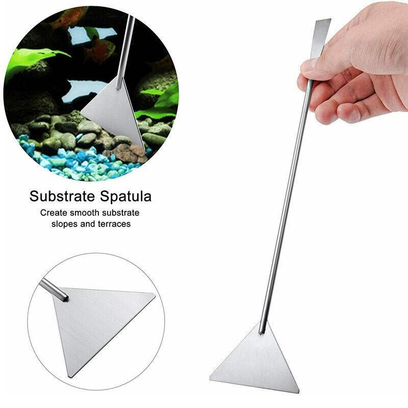 Stainless Steel Aquarium Tool Set Tweezers Scissors Spatula Kit 4 5 6PCS - 4PCS Tool + Bag