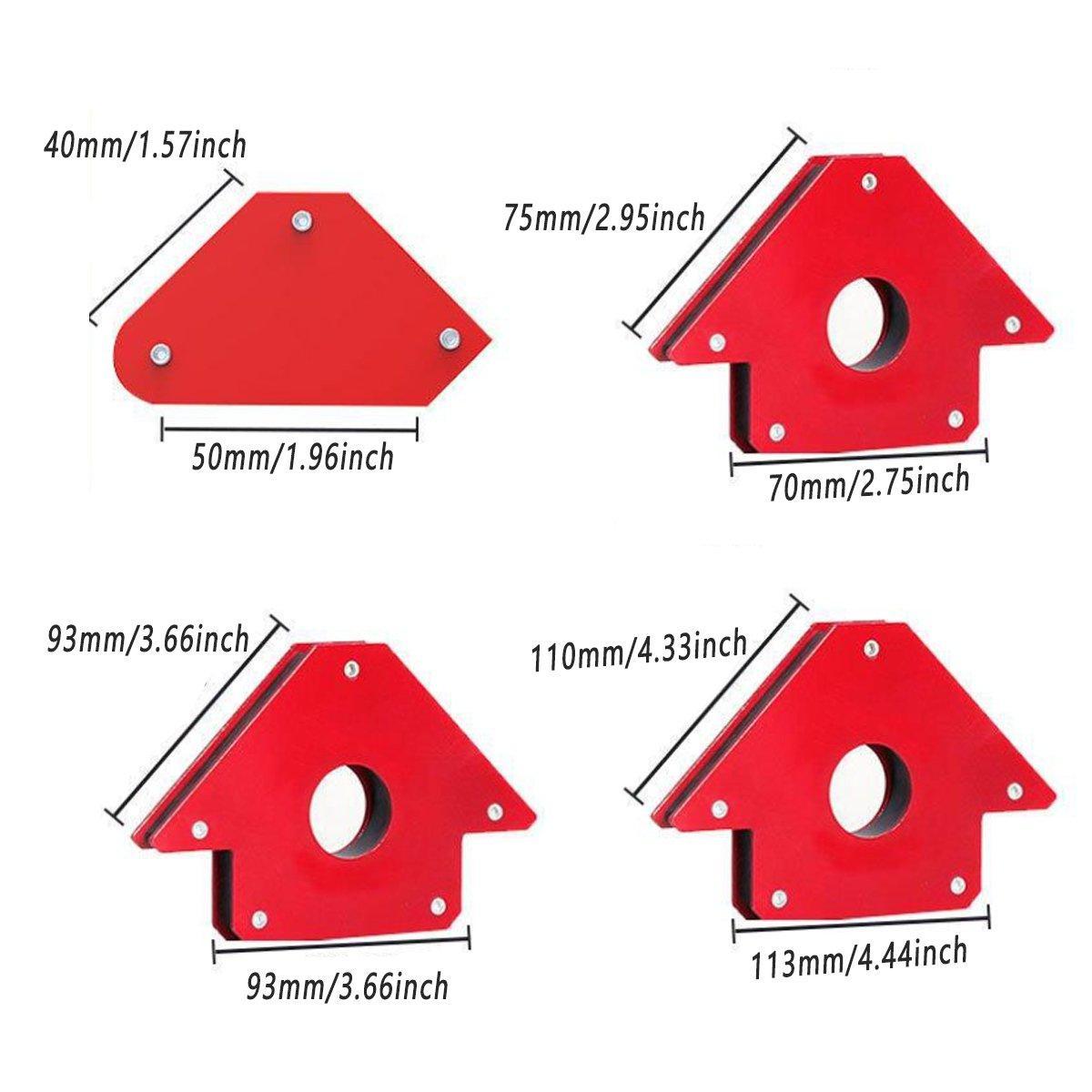Strong Magnetic Welding Locator Multi-Angle Right Angle Welding Bracket Tool - 25 Pounds