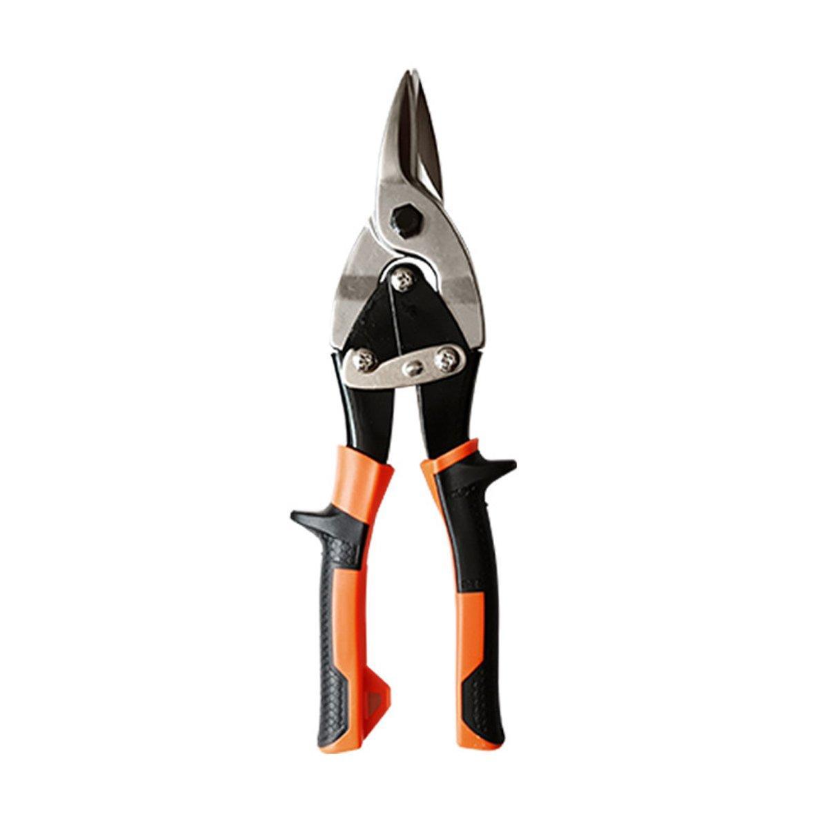 250mm Aviation Tin Snip Heavy Duty Metal Cutting Shears Industrial Scissors Tool - Right-curved sciss