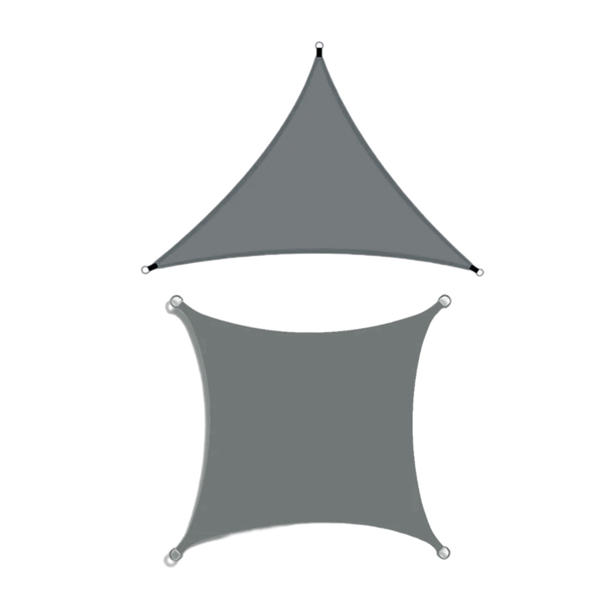 Waterproof Outdoor Shade Sail Garden Sun Canopy UV Protection Patio Awning Cloth - 4x4x4m Triangle