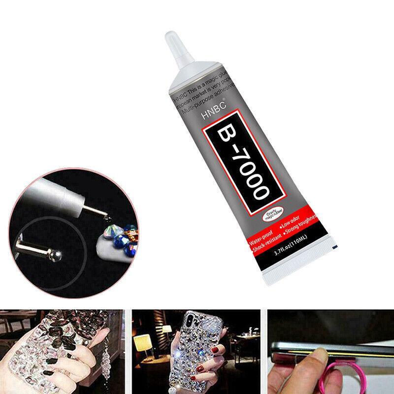 B-7000 Clear Multi-Purpose Adhesive Glue for Jewellry Phone Craft Glass Repair - 3ML
