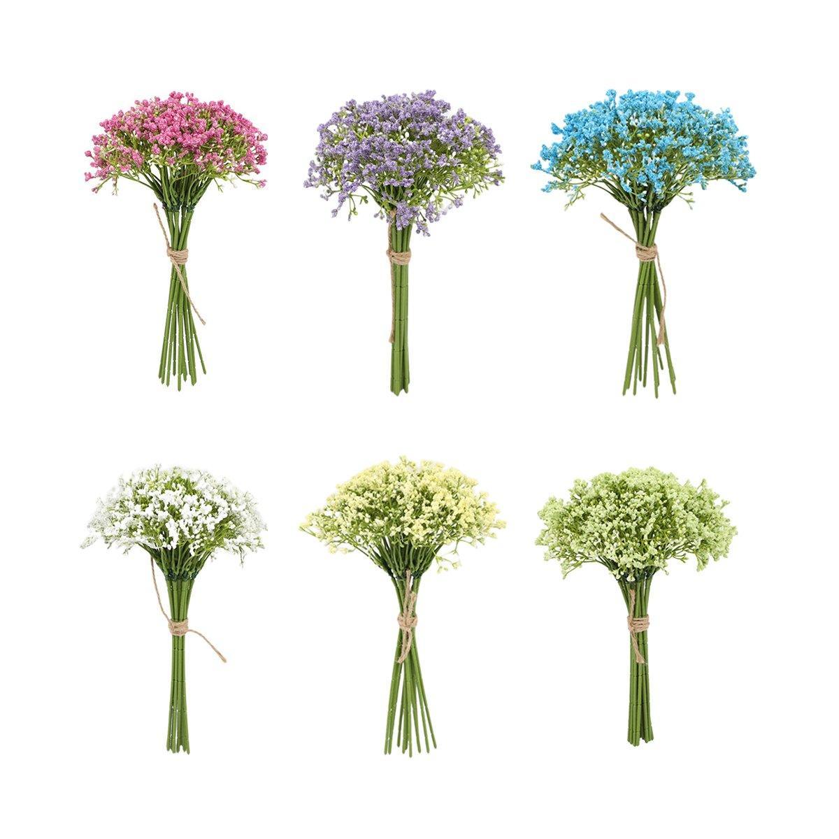 16pcs Artificial Foam Full Star Flowers Wedding Bouquet Home Decor Simulation - Pink