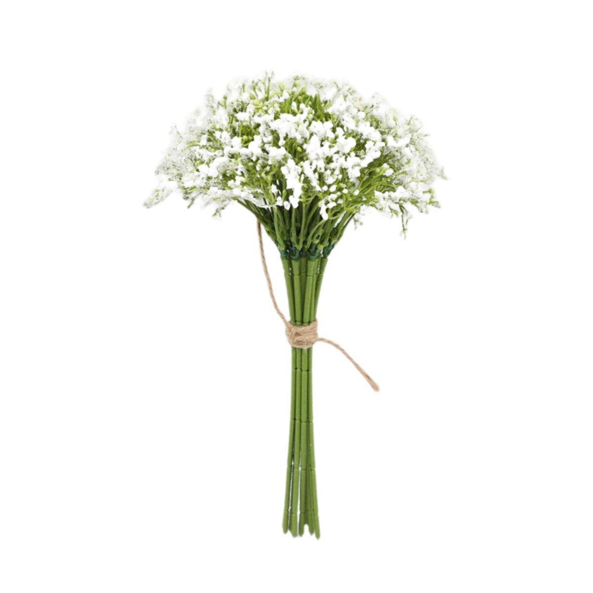 16pcs Artificial Foam Full Star Flowers Wedding Bouquet Home Decor Simulation - White