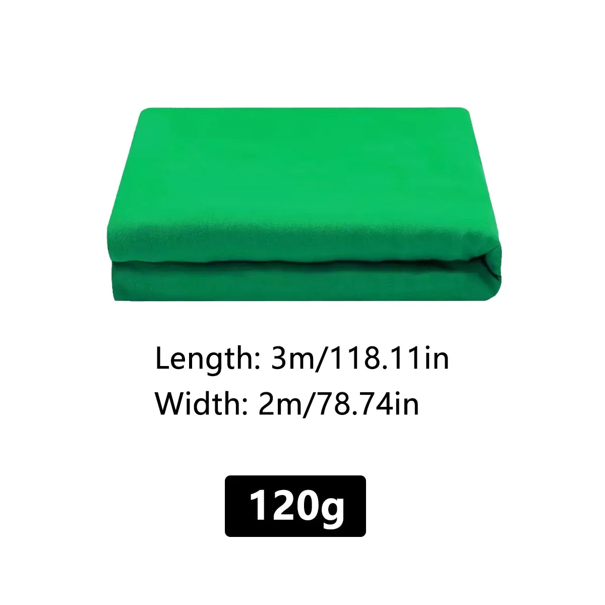 Professional Photography Background Cloth Wrinkle Resistant Durable Green/Black - Green