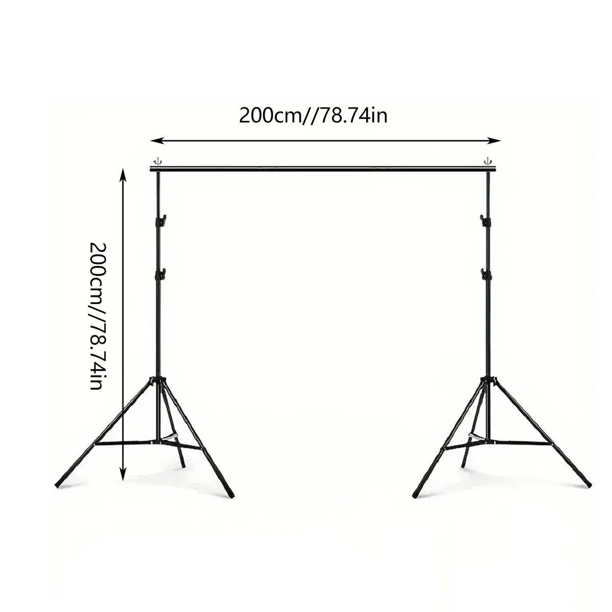 Live Streaming Photography Backdrop Frame Sturdy Durable for Video Shooting
