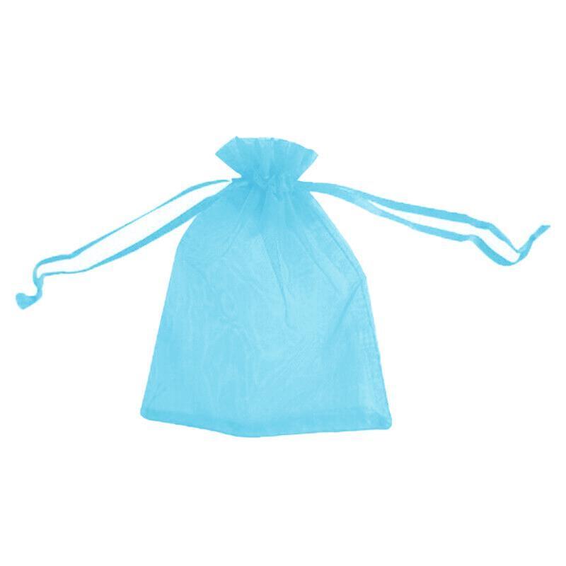 Organza Bag Sheer Bags Jewellery Wedding Candy Packaging Sheer Bags 10*15 cm - Light Blue