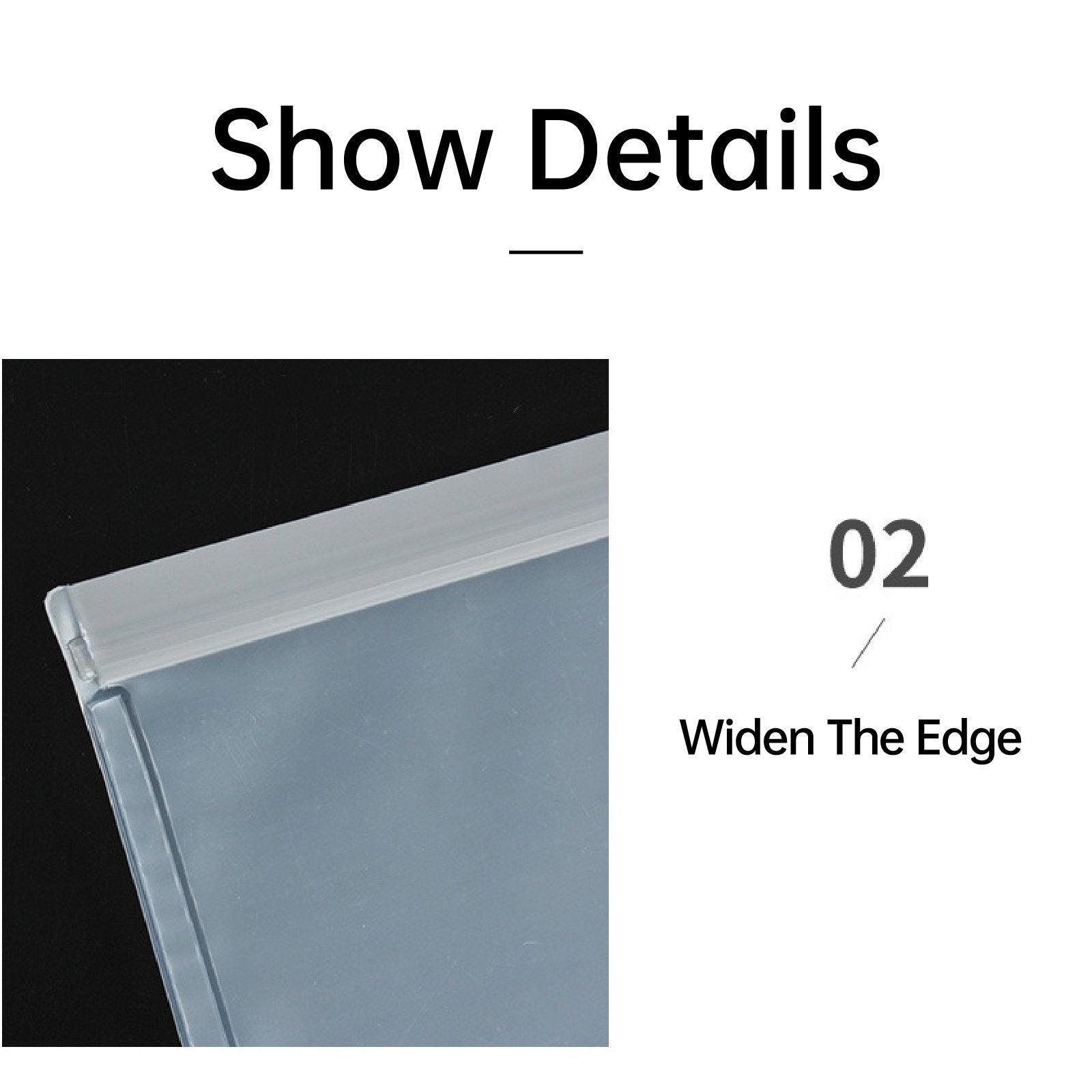 10 Pack Reusable Frosted PEVA Food Storage Bags Resealable Ziplock Freezer Safe - Orange