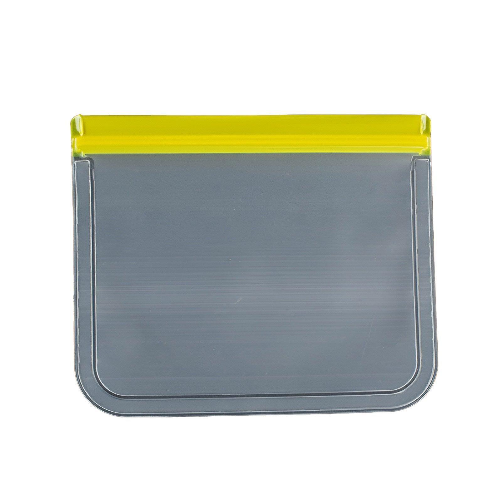 10 Pack Reusable Frosted PEVA Food Storage Bags Resealable Ziplock Freezer Safe - Pink