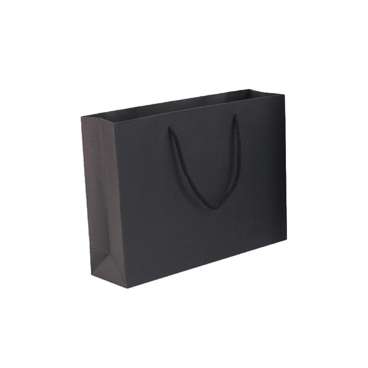 25X Kraft Paper Bags Gift Shopping Bag Carry White Pink Black Bag With Handles - Pink-26-35-13