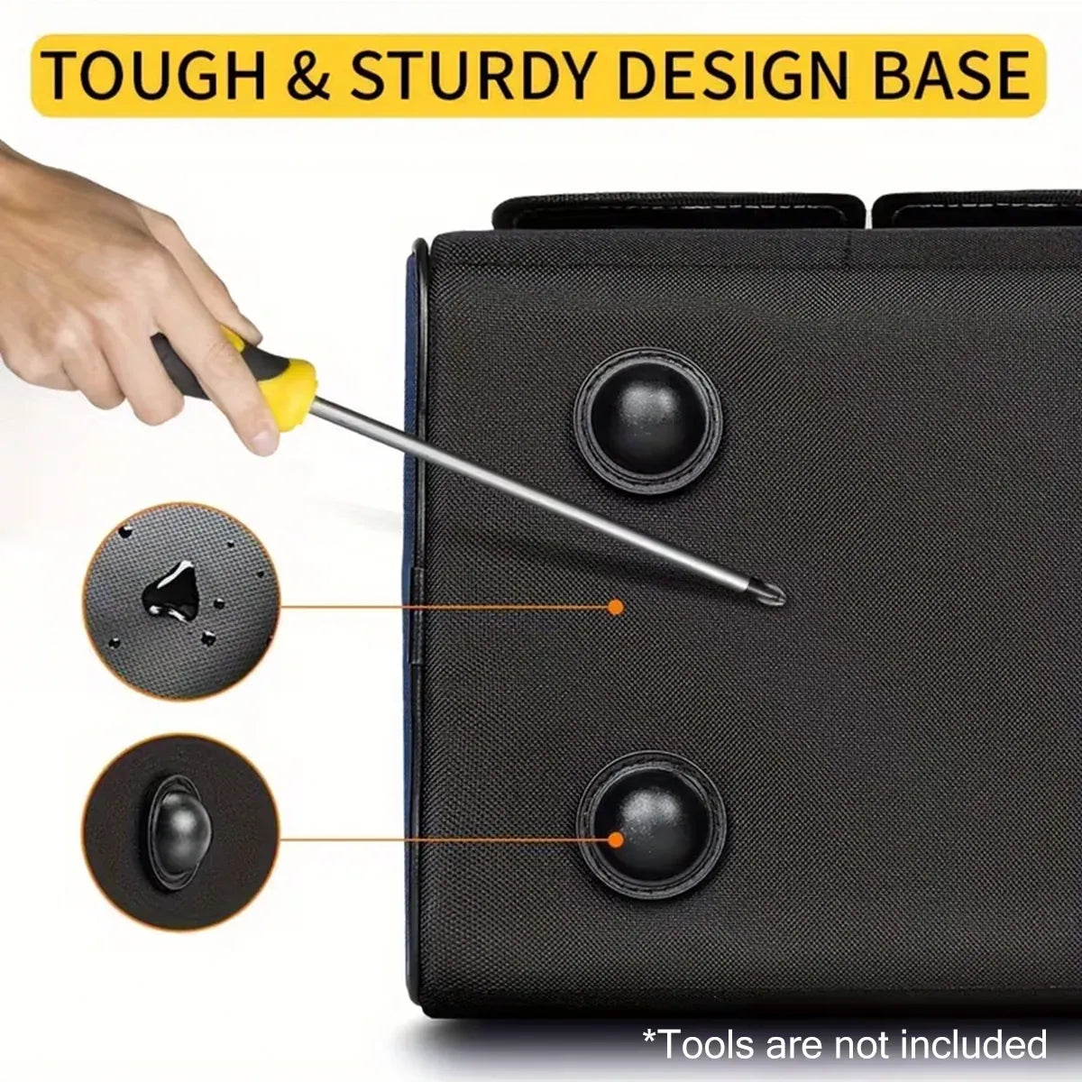 Heavy Duty Tool Bag 43x23x29cm Oxford Cloth Tool Storage Bag with Pockets