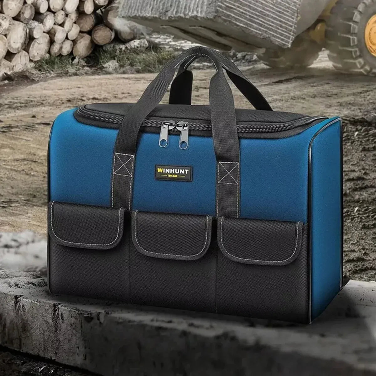 Heavy Duty Tool Bag 43x23x29cm Oxford Cloth Tool Storage Bag with Pockets