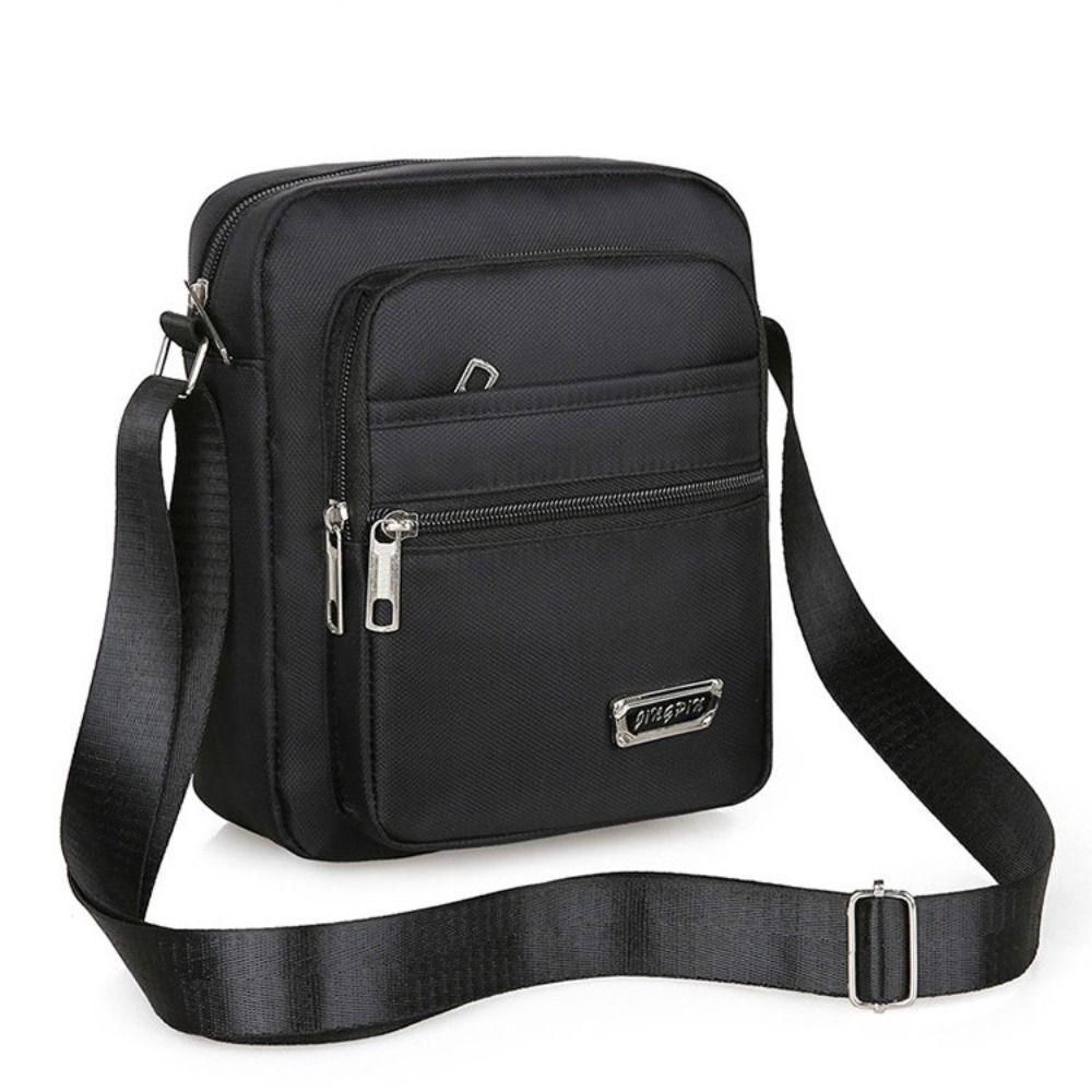 Mens Crossbody Shoulder Bag Travel Messenger Bag Casual Handbag for Boys and Men - Green-6 zippers