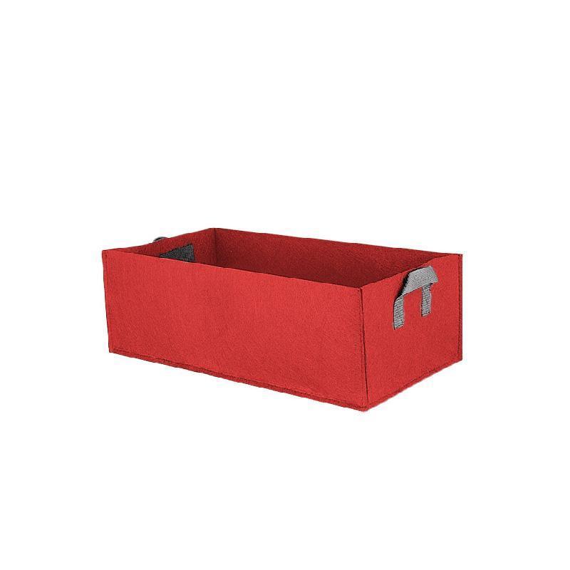 8pcs Felt Rectangular Planting Bags Vegetable Grow Bags Non-Woven Flower Pots - Blue 8pcs-60x30x20