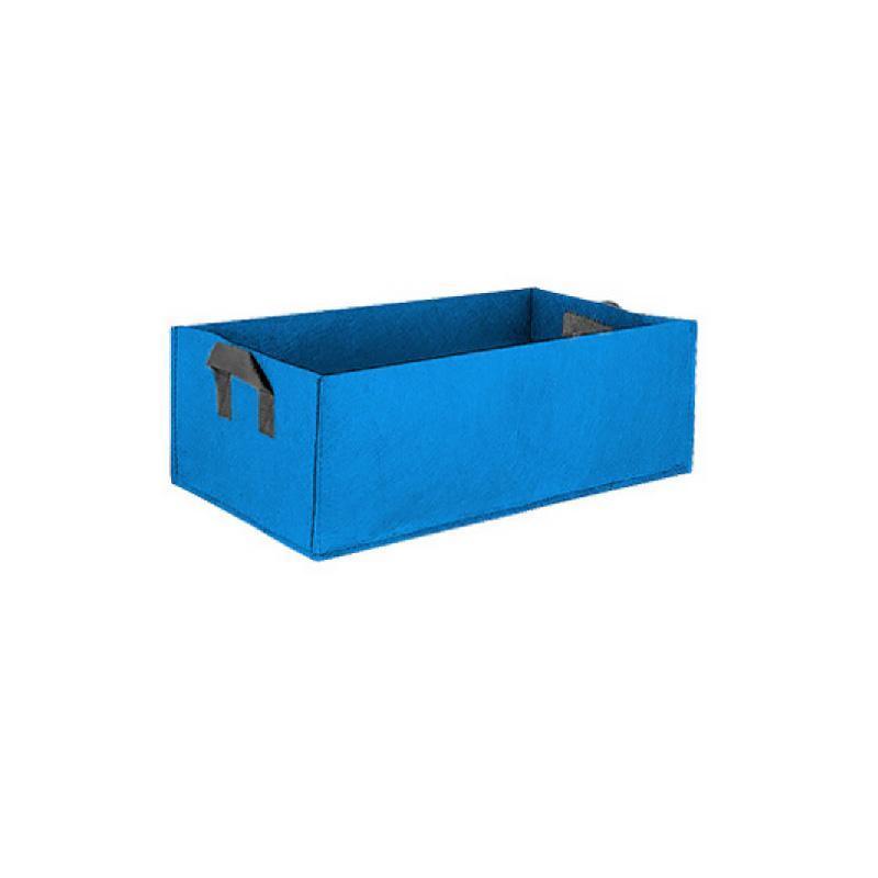 8pcs Felt Rectangular Planting Bags Vegetable Grow Bags Non-Woven Flower Pots - Blue 8pcs-60x30x20
