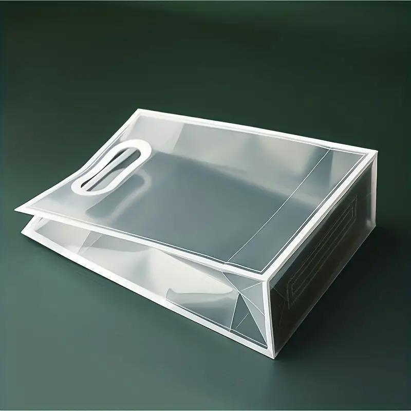 25pcs Transparent PVC Handbag for Wedding Festival Candy Gift Packaging Bag - Black-26*18*8cm