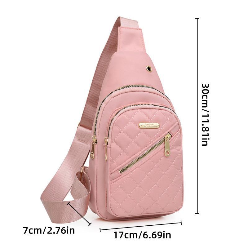 Chest Bag Crossbody Sports Bag Simple Casual Crossbody Bag for Travel Outdoor - Dark Blue