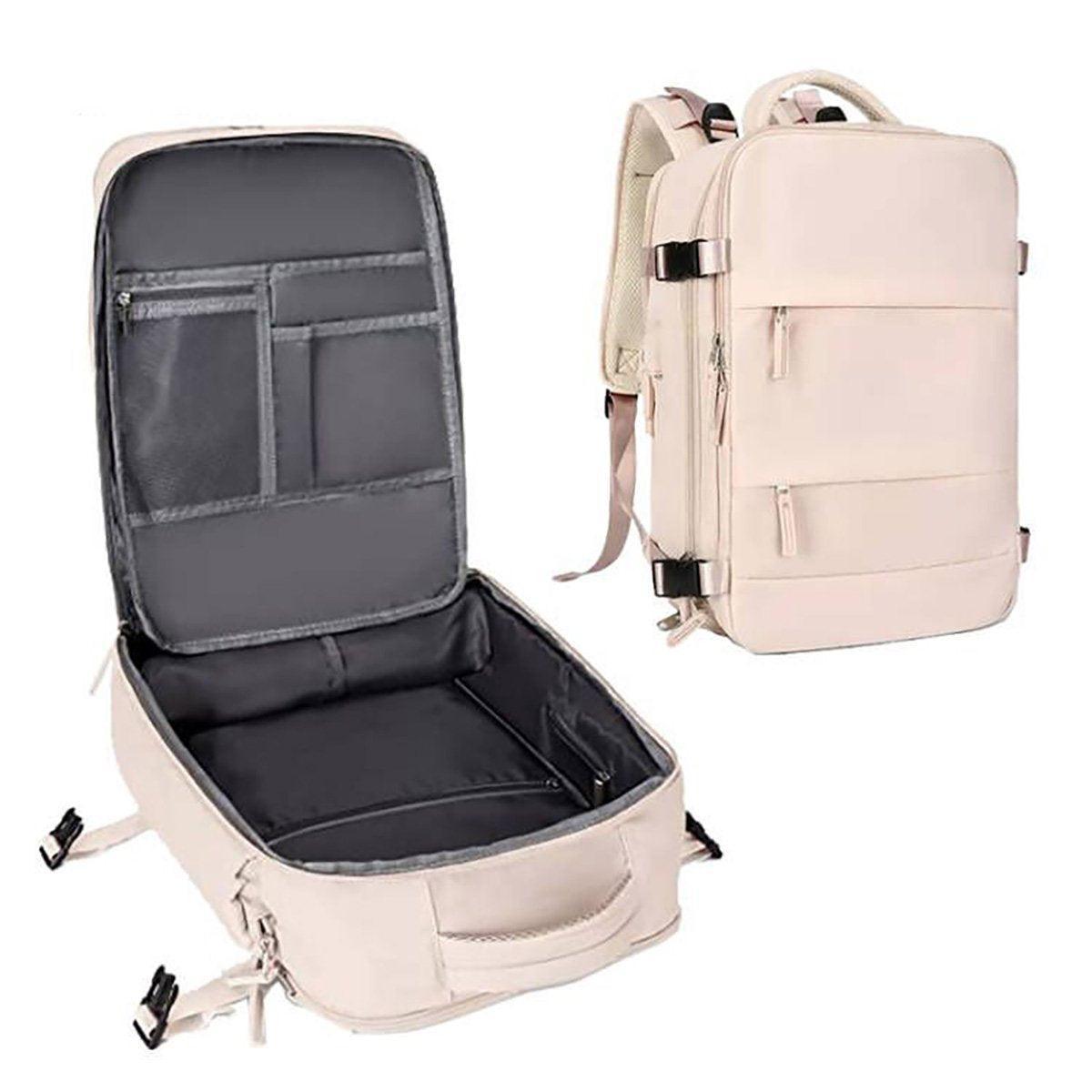 Waterproof Travel Backpack Outdoor Sports Shoulder Bag Hiking Camping Daypack - Grey