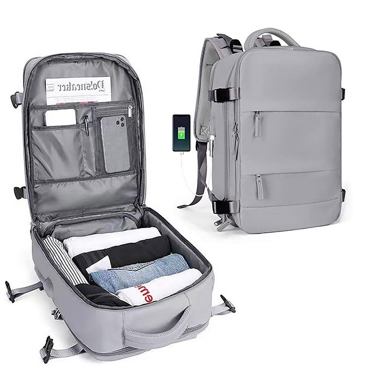 Waterproof Travel Backpack Outdoor Sports Shoulder Bag Hiking Camping Daypack - Purple