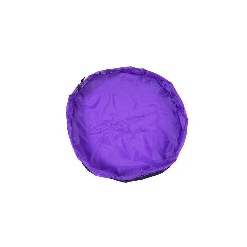 150cm Play Mat Bag Portable Toy Storage Organizer with Drawstring Closure - Purple
