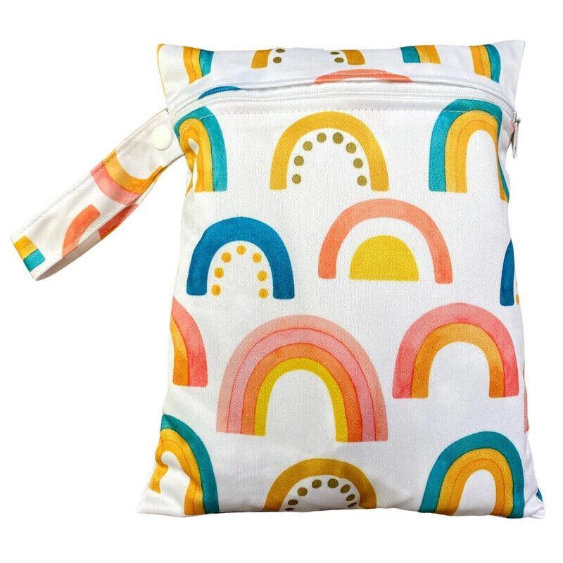 2Pcs/Set 18 X 25Cm Small Waterproof Wet Bag Stroller Hanging Organizer Bag - ES075-013