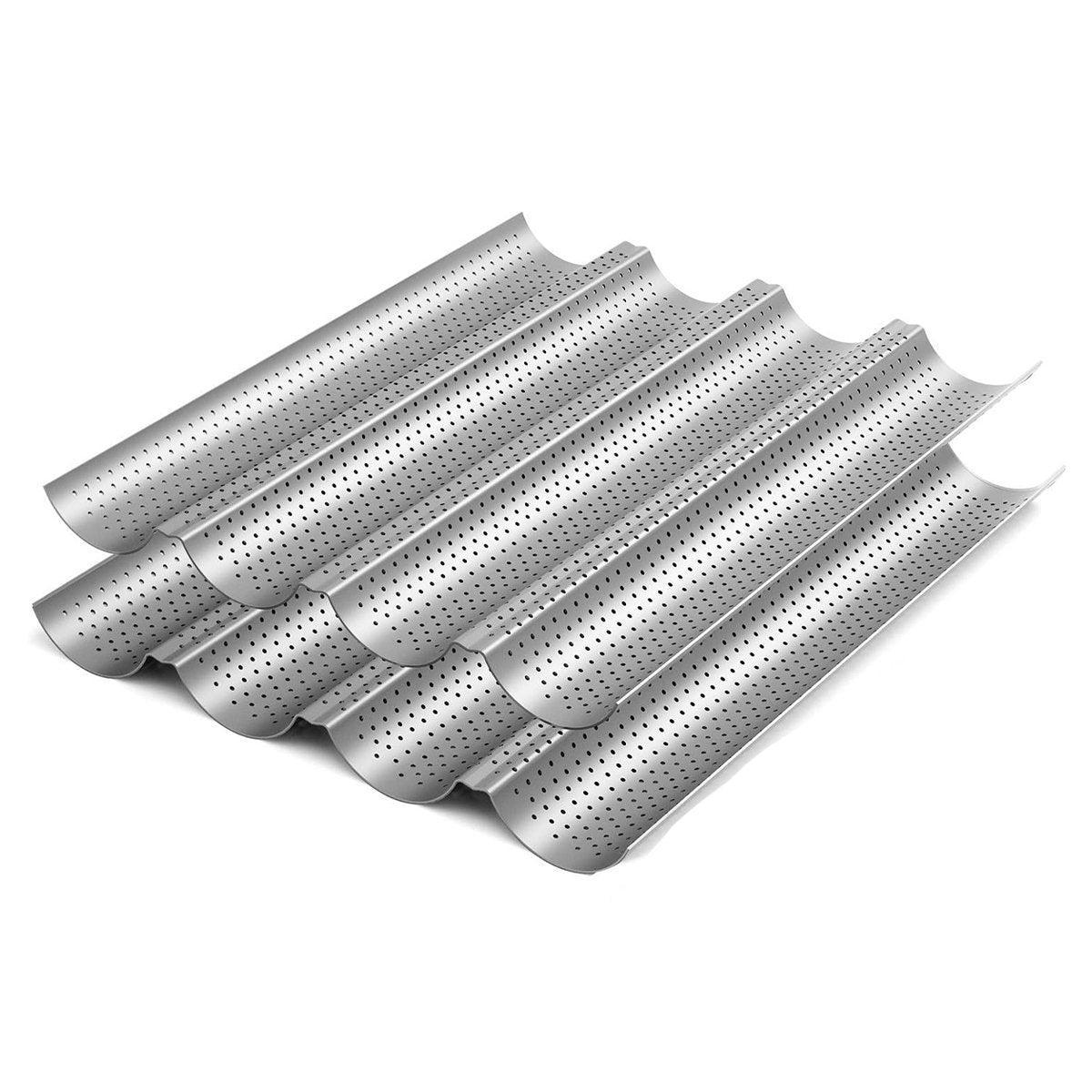 Non-stick French Baguette Pan Bread Baking Mould Loaves Mold Cooking Steel Tray