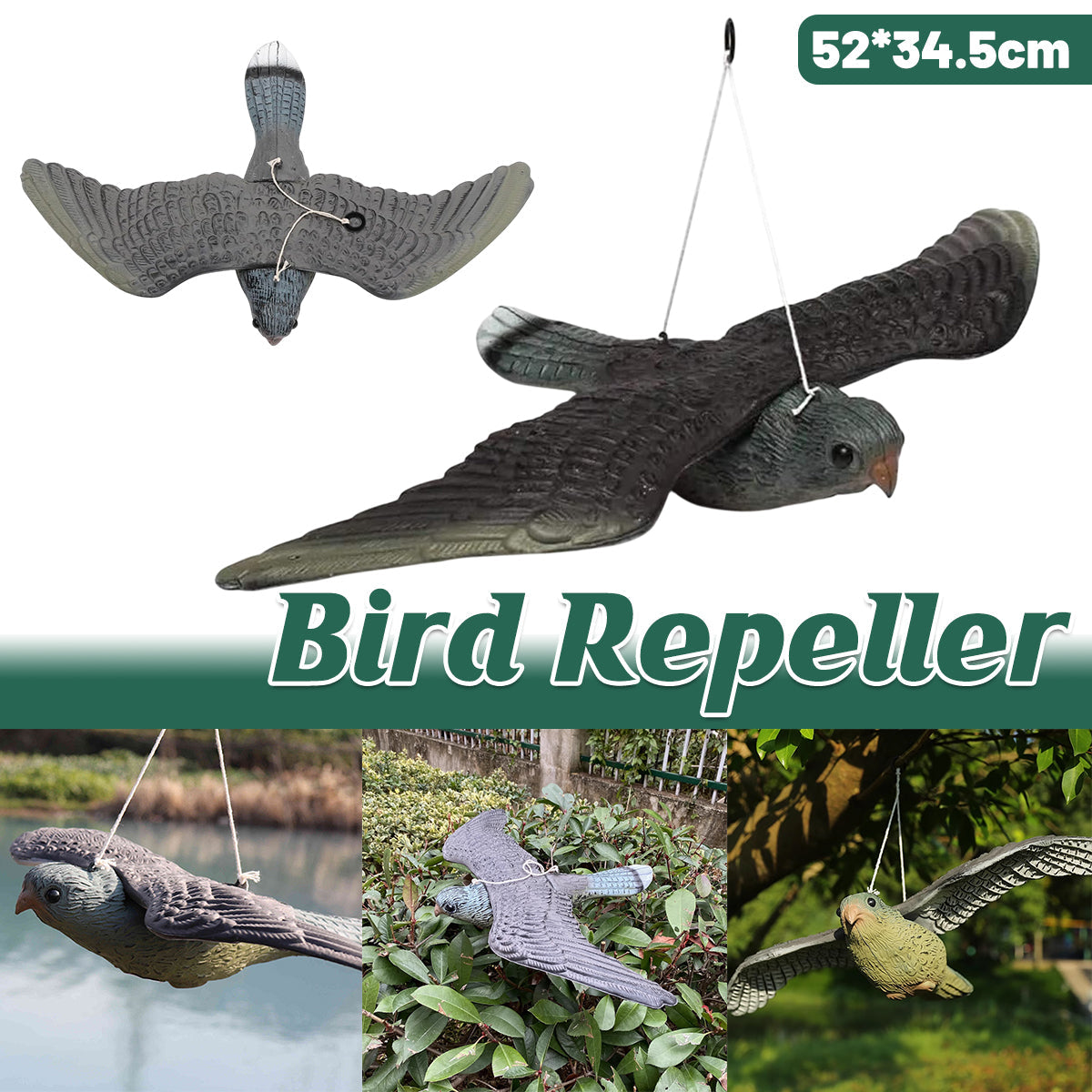 Garden Eagle Rodent and Bird Scaring Simulation Eagle Outdoor Decoration Yard