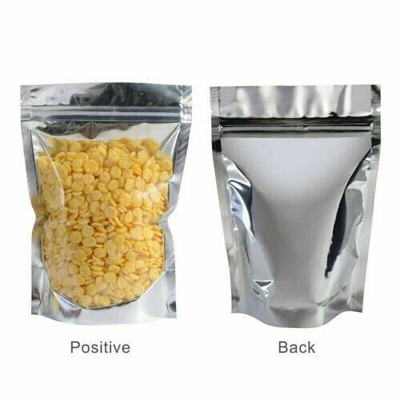 Clear Aluminum Foil Mylar Stand Up Retail Bags Zip Lock Pouches Pouch Packaging - 15*22+4CM-50PCS