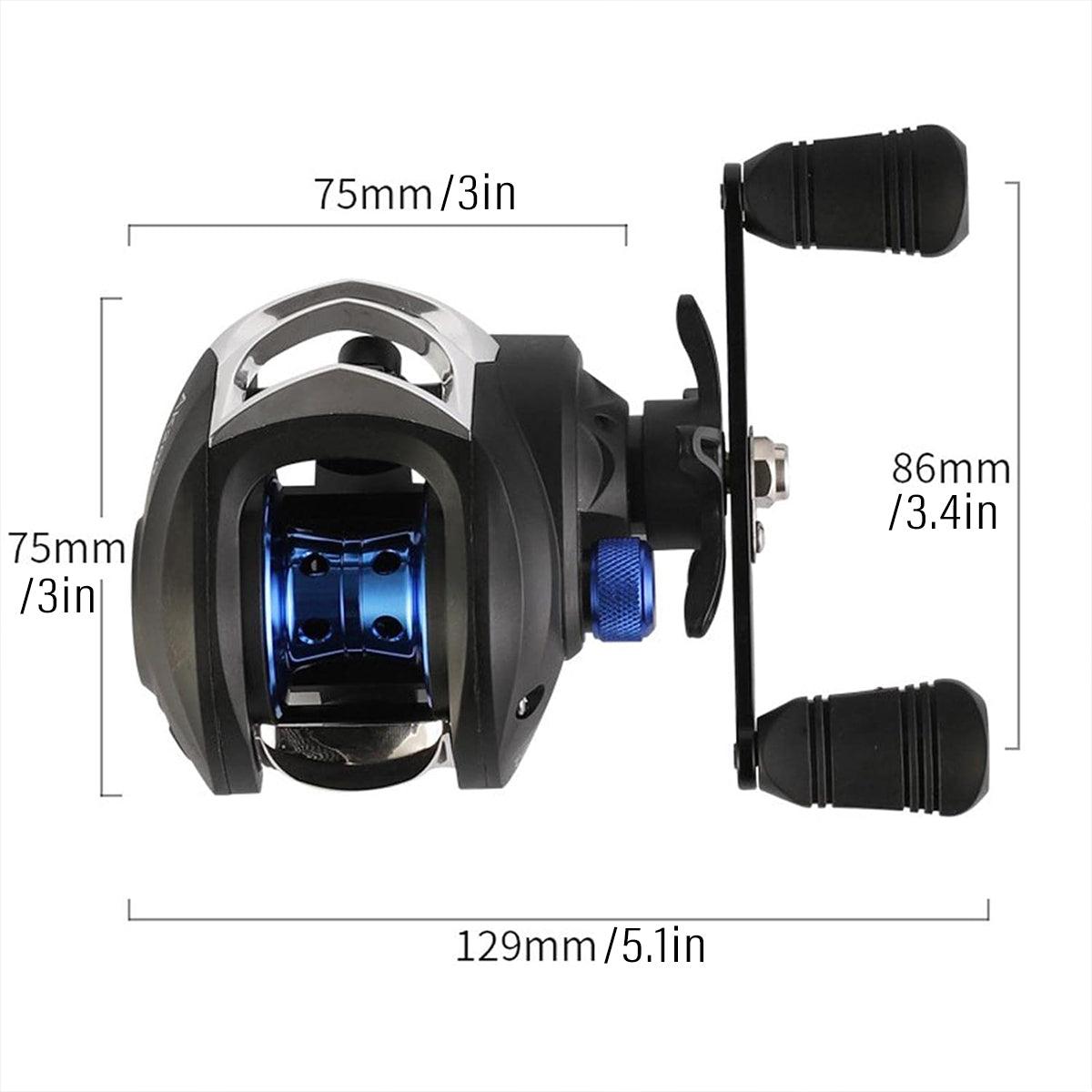 Fishing Reel Anti Frying Line Teardrop Swivel Disc Fishing Gear Spinning Reel - Left hand version