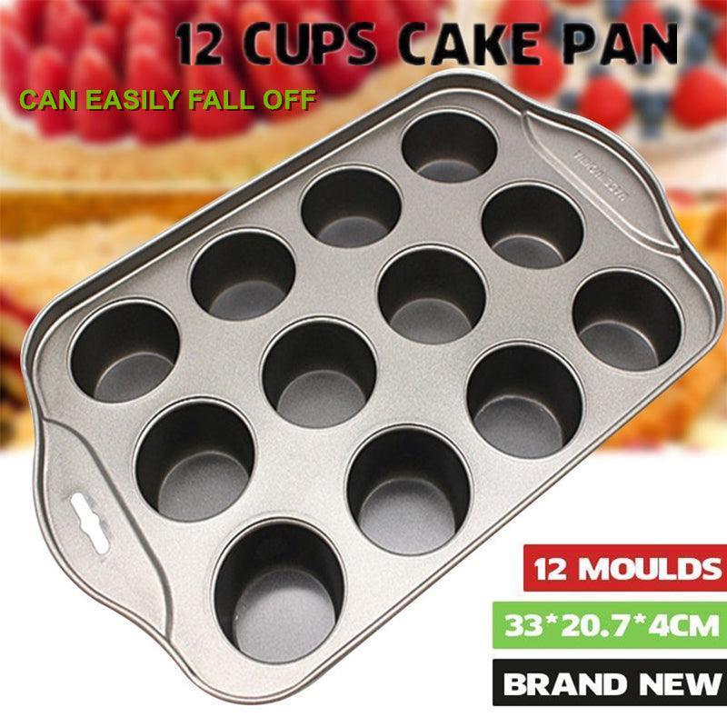12 Cups Individual Mini Cheesecake Pan with Loose Base
