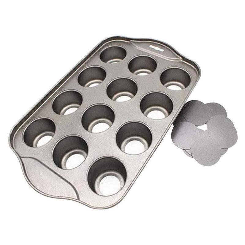 12 Cups Individual Mini Cheesecake Pan with Loose Base