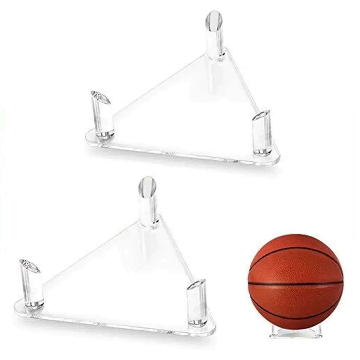 2PCS Ball Holder Organizer Storage Rack Acrylic for Basketball Soccer Volleyball