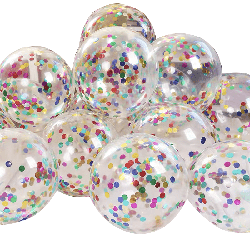 10/100X 30Cm Confetti Glitter Balloons for Party & Wedding - 30cm  Black*10pcs