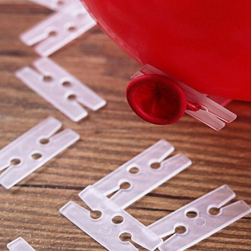 Balloon Clips H V Clip Tie Filled Helium Air Balloons Wedding Party Decoration - 10X Flower shaped
