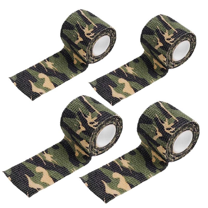 4 Roll Tape Army Camo Wrap Rifle Gun Shooting Hunting Camouflage Stealth Webbing - Jungle Camouflage