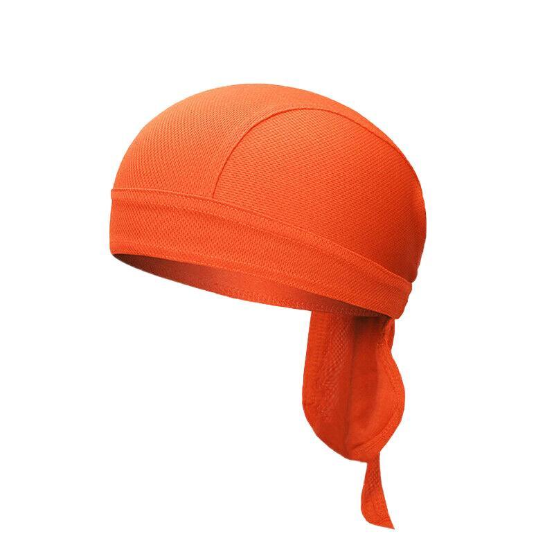 Durag Bandanna Cap Cycling Head Wraps Skull Cap Scarves Caps Motorcycle Sports - Black