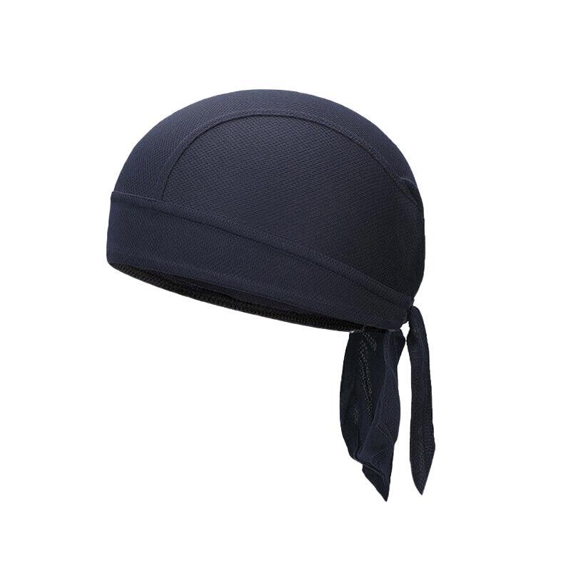 Durag Bandanna Cap Cycling Head Wraps Skull Cap Scarves Caps Motorcycle Sports - Blue