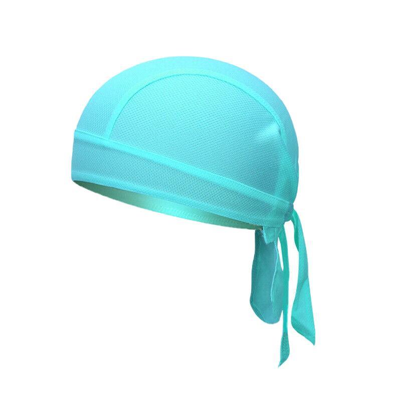Durag Bandanna Cap Cycling Head Wraps Skull Cap Scarves Caps Motorcycle Sports - Blue