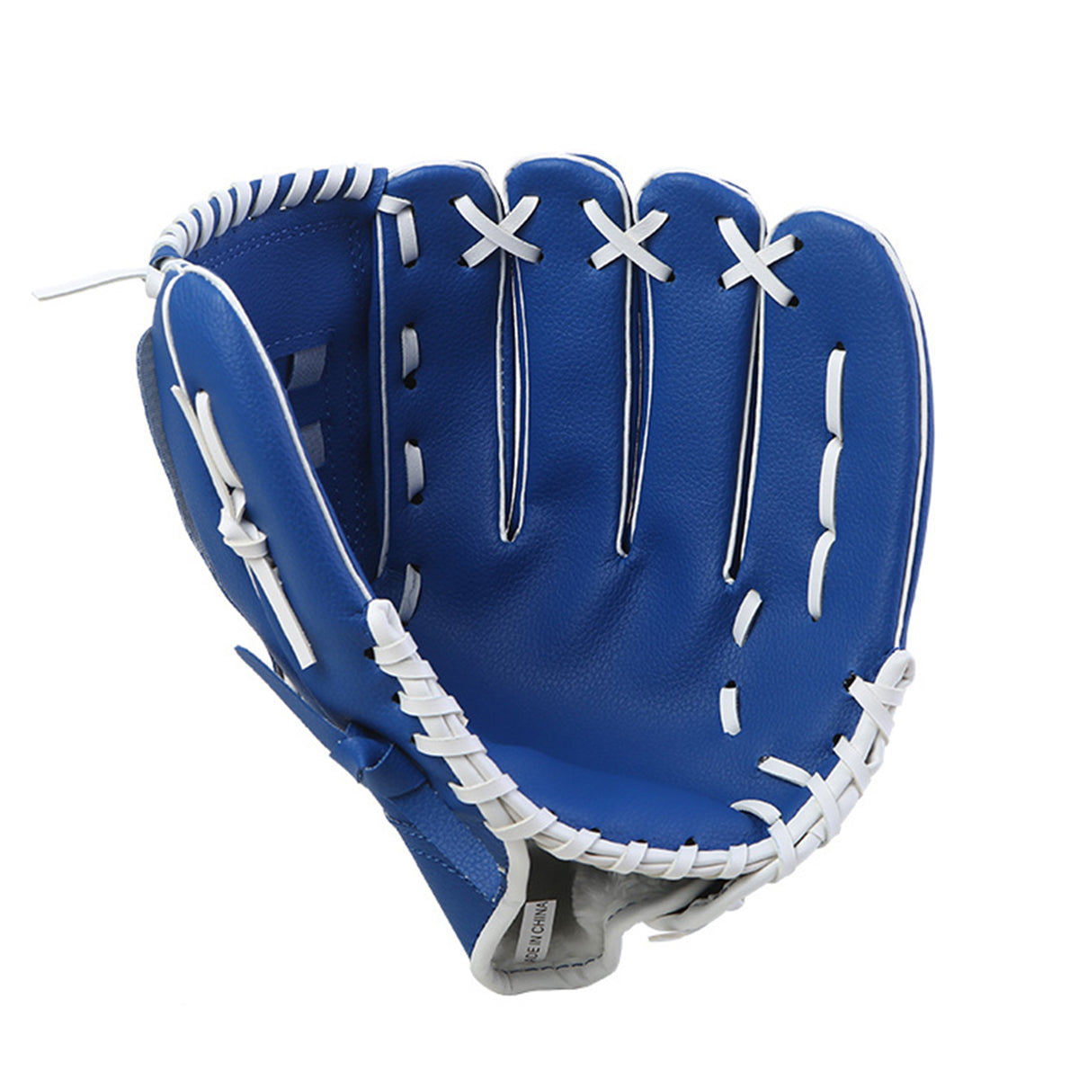 Baseball Glove Thickened Softball Glove Pitcher Mitt Sports Training Outdoor - Blue - 11.5in