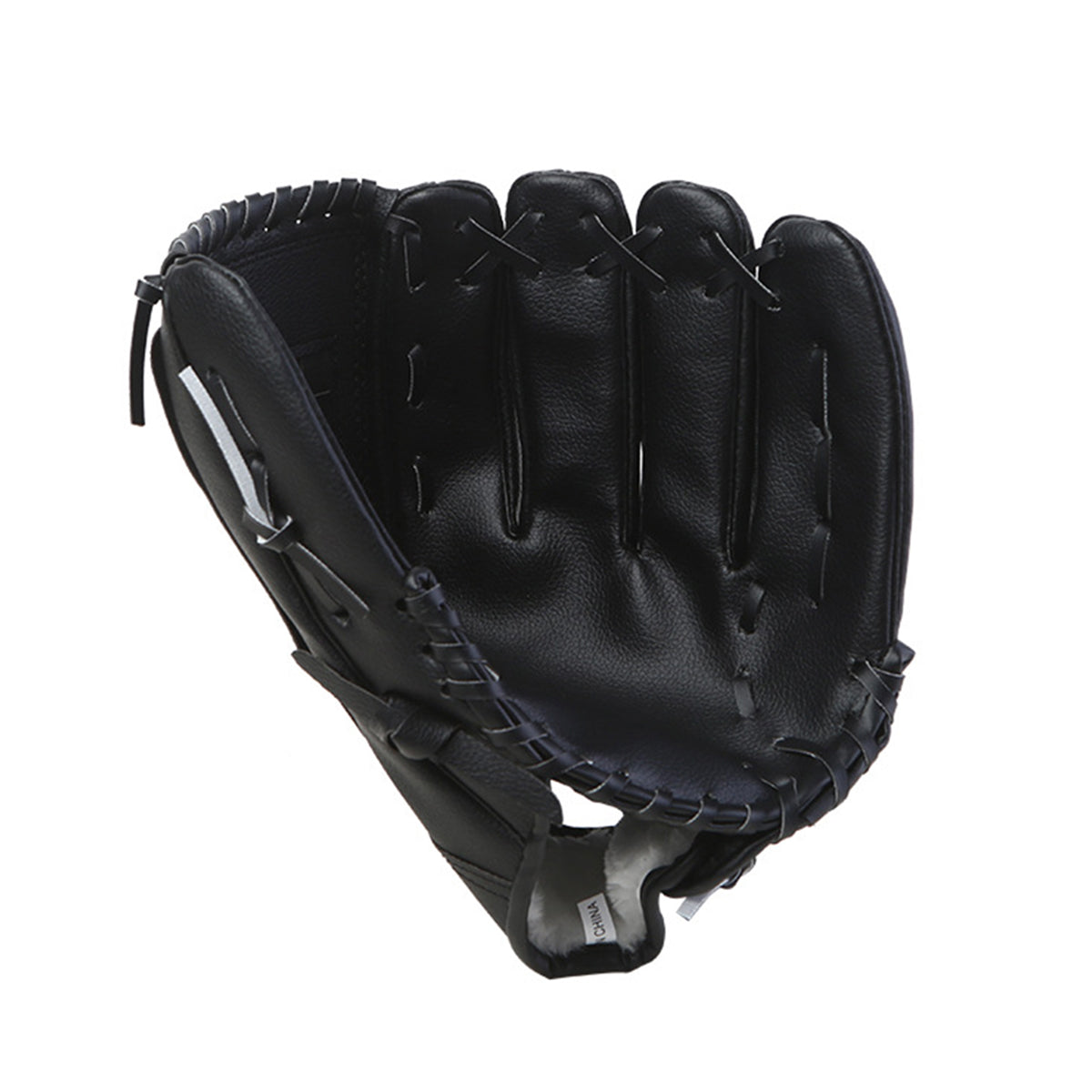 Baseball Glove Thickened Softball Glove Pitcher Mitt Sports Training Outdoor - Brown - 11.5in
