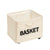 Rolling Storage Basket with Wheels for Under Desk or Shelf Organisation - Beige