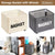 Rolling Storage Basket with Wheels for Under Desk or Shelf Organisation - Grey