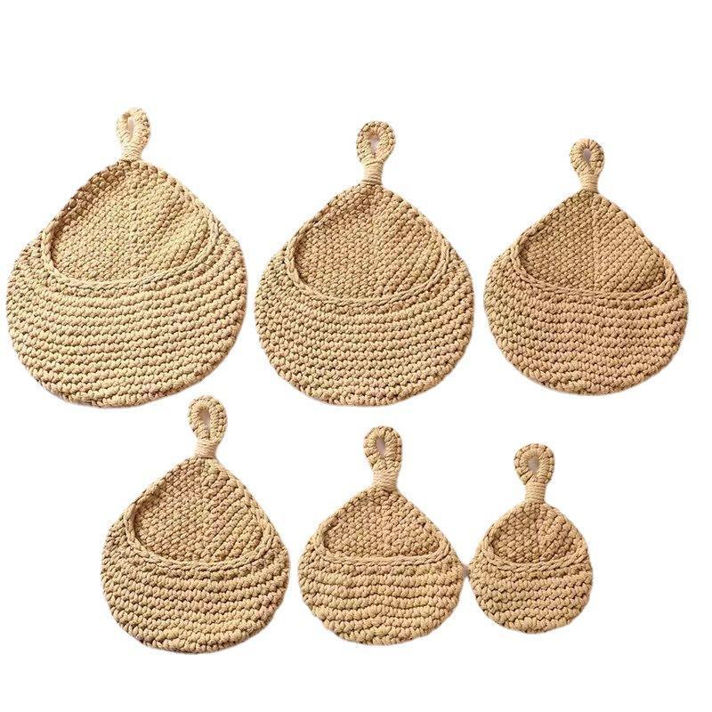 Hanging Wall Organizer Vegetable Fruit Basket Kitchen Storage Pouch Bag Diy 6Size - M
