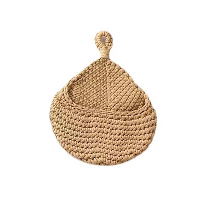 Hanging Wall Organizer Vegetable Fruit Basket Kitchen Storage Pouch Bag Diy 6Size - M