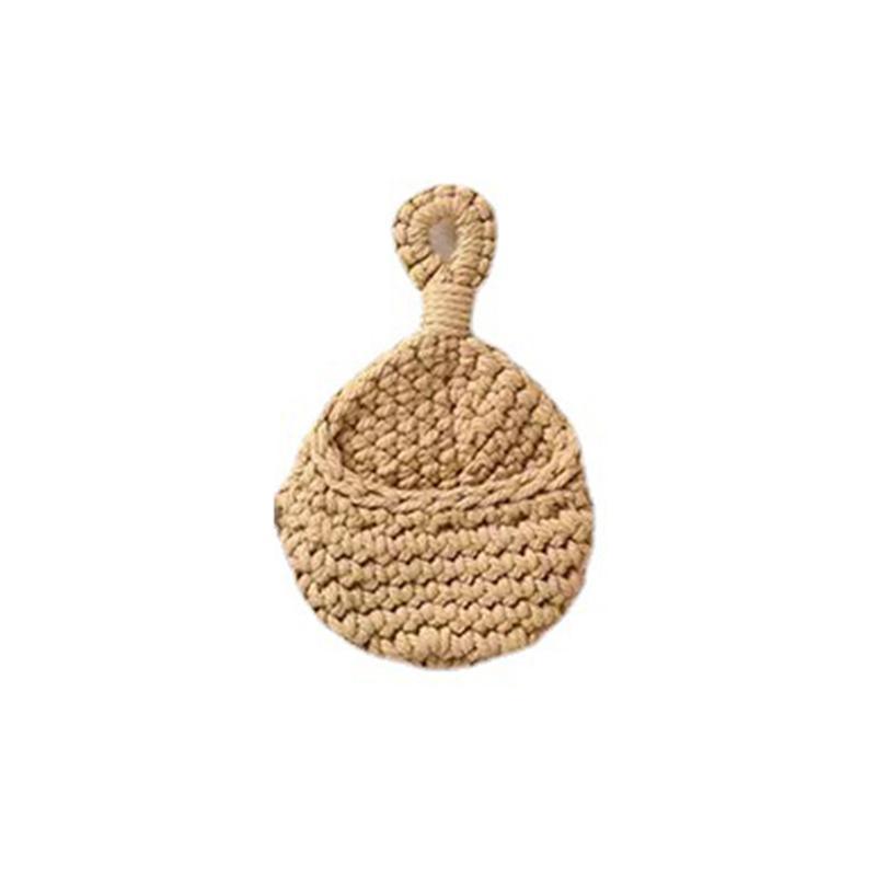 Hanging Wall Organizer Vegetable Fruit Basket Kitchen Storage Pouch Bag Diy 6Size - XL