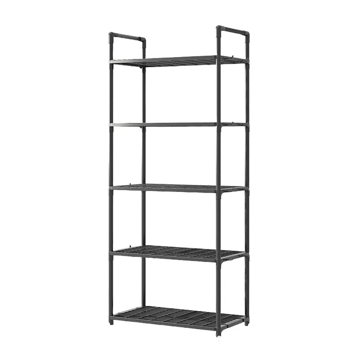 5Tiers Pot Storage Rack Pan Stand Saucepan Holder Cookware Organizer for Kitchen - White