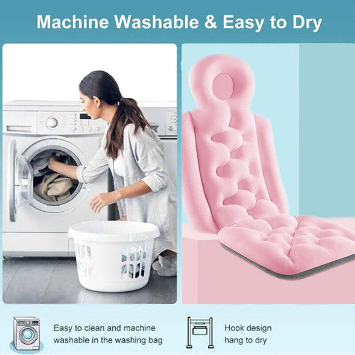 Non-Slip Bath Mat with Cushion Support Universal Bathroom Mat